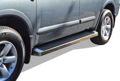 APS - APS IRunning Running Boards Polish for 04-25 Titan/XD Crew IB14RIE1A