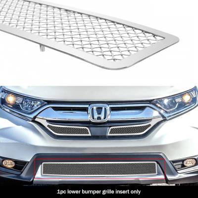 APS - APS Wire Mesh Bumper Grille Polish 17-19 Honda CR-V GR08GFD23T