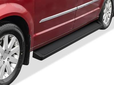 APS - APS IB04RCF1B IRunning Running Boards Black for 11-20 Grand Caravan