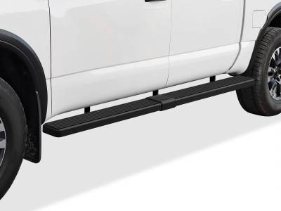 APS - APS IStep W2W 6" Running Boards Black for 04-25 Titan/XD Crew IB14SJE0SB