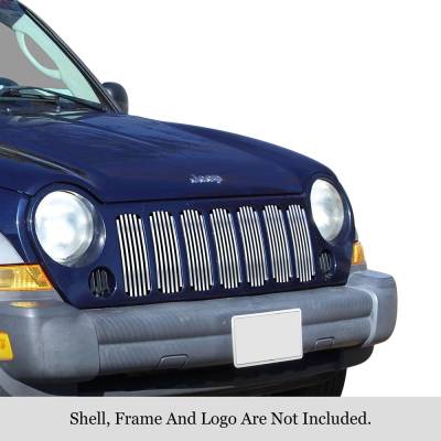 APS - APS Stainless Billet Grille Polish for 05-07 Jeep Liberty GR10FED96S