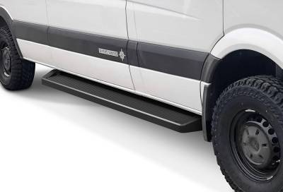 APS - APS IRunning Running Boards Black for 07-25 Sprinter Van IB04RDJ3B