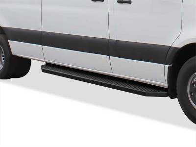 APS - APS IB04RDJ3H H-Series Running Boards Black for 07-25 Sprinter Van