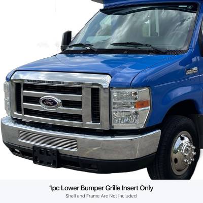 APS - APS Stainless Billet Bumper Grille Polish 08-14 Ford E-Series Van GR06FFF59S