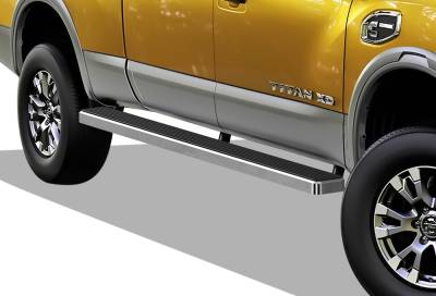 APS - APS IStep W2W 5" Running Boards Brushed for 04-25 Titan/XD Crew IB14WJE0LC