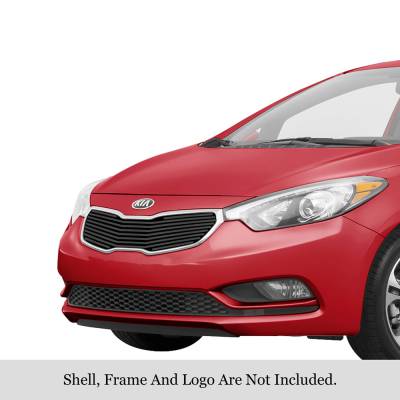 APS - APS Stainless Billet Grille Black for 14-16 Kia Forte GR11FEI63J