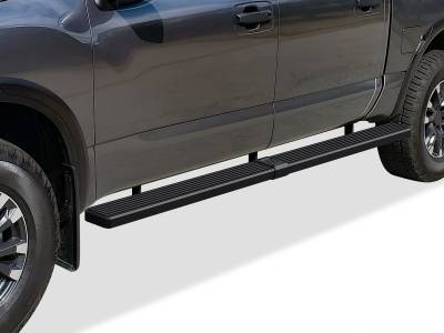 APS - APS IStep W2W 5" Running Boards Black for 04-25 Titan/XD Crew IB14WJE0SB