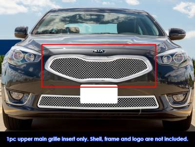 APS - APS Wire Mesh Grille Polish for 14-16 Kia Cadenza GR11GEI55T