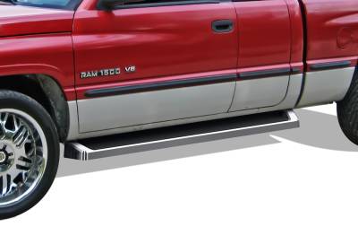 APS - APS IB04RJD6A iRunning Running Boards Polish for 94-01 RAM Club Cab