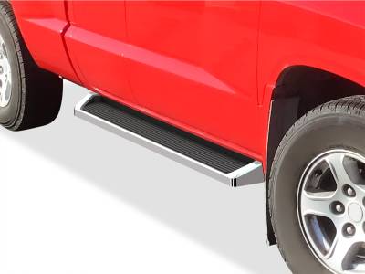APS - APS IRunning Running Boards Polish for 05-11 Dodge Dakota Club IB04RJF4A