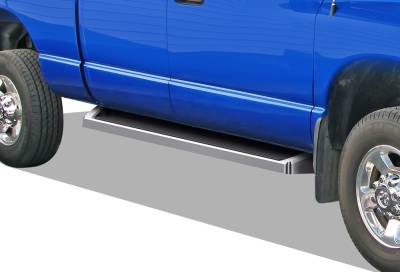 APS - APS IRunning Running Boards Polish for 02-08 RAM 1500/HD Quad IB04RJJ2A