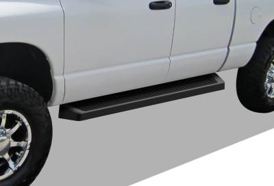 APS - APS iRunning Running Boards Black for 02-08 RAM 1500/HD Quad IB04RJJ2B
