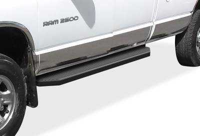 APS - APS IB04RJJ2H H-Series Running Boards Black for 02-08 RAM 1500/HD Quad