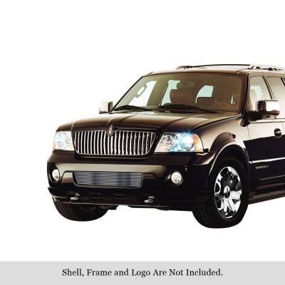 APS - APS Stainless Billet Bumper Grille Brushed 03-04 Lincoln Navigator GR12HEC89C