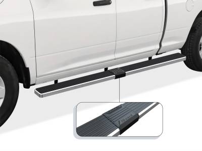APS - APS IStep W2W 6" Running Boards Brushed for 09-18 RAM 1500 Quad IB04SAG9LA