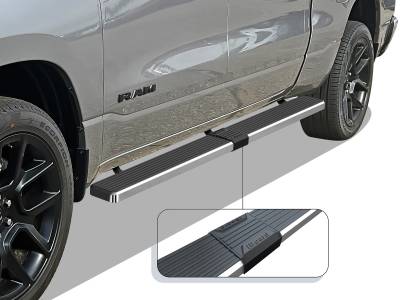APS - APS IStep W2W 6" Running Boards Brushed for 19-25 RAM 1500 Crew IB04SBE8LC
