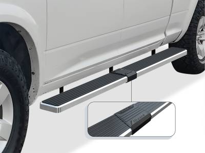 APS - APS IStep W2W 6" Running Boards Brushed for RAM 1500/HD Crew IB04SBJ8LA