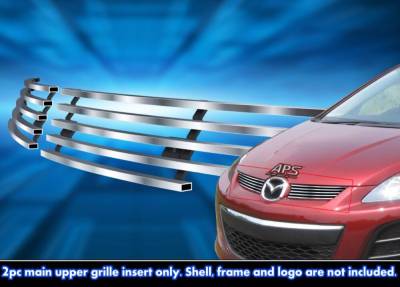 APS - APS Stainless Billet Grille Brushed 10-12 Mazda CX-7 GR13FFG71C