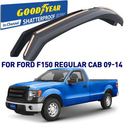 Goodyear Car Accessories - Goodyear GY003406 ShatterProof In-Channel Window Visors 2Pc