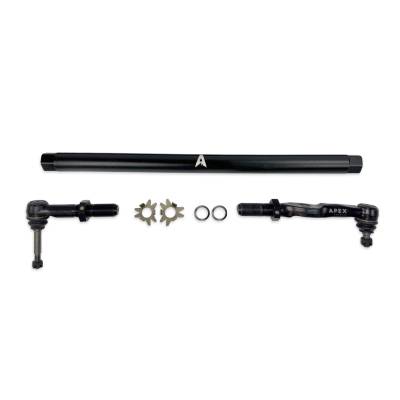 Apex Chassis - Apex Chassis KIT373-BLK HD Black Aluminum Drag Link Assy for 17-25 F250/F350 SD