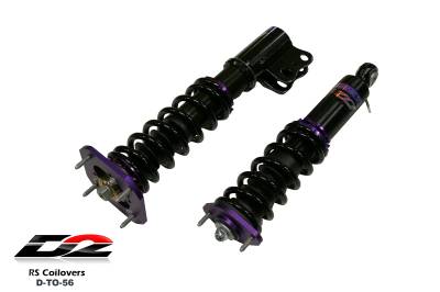 D2 Racing - D2 Racing D-TO-56 RS Coilovers for 85-99 Toyota Starlet/Tercel/Paseo FWD