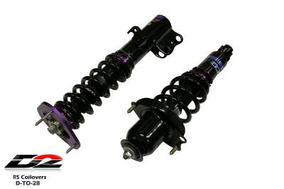 D2 Racing - D2 Racing D-TO-28 RS Coilovers for 03-19 Pontiac Vibe/Toyota Matrix/Corolla FWD