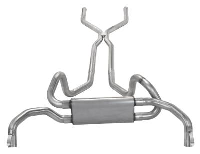 Pypes Performance Exhaust - Pypes SGF40 Crossflow System w/H-Pipe Crossmember Back Exhaust System