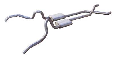 Pypes Performance Exhaust - Pypes SGN10T Crossmember Back w/X-Pipe Exhaust System 62-67 Chevy Nova
