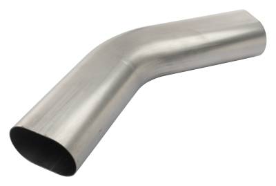 Pypes Performance Exhaust - Pypes PVM41 3" Low Profile Oval 45-DEG Horizontal Exhaust Bend Pipe Universal