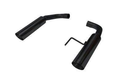 Pypes Performance Exhaust - Pypes SFM91MSB Axle Back Exhaust w/o Active Exhaust S650 Black for 24 Mustang GT