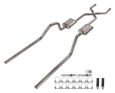 Pypes Performance Exhaust - Pypes SGB15S Rear SS X-Pipe Crossmember Back Exhaust for 65-70 Chevy Impala