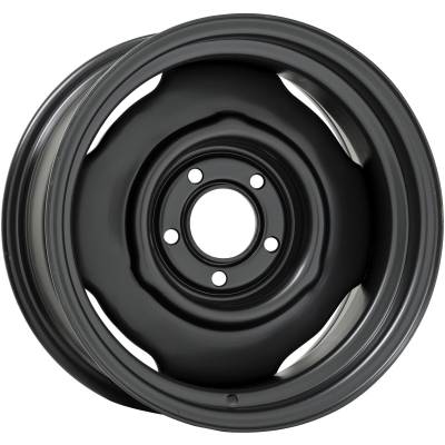 Wheel Vintiques - Wheel Vintiques 63-5654334A OE Chrysler 15x6 5x4.0 3.75" BS Satin Black