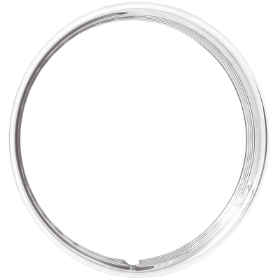 Wheel Vintiques - Wheel Vintiques 3006-15-1 15" Trim Ring 1.5" Ribbed SS
