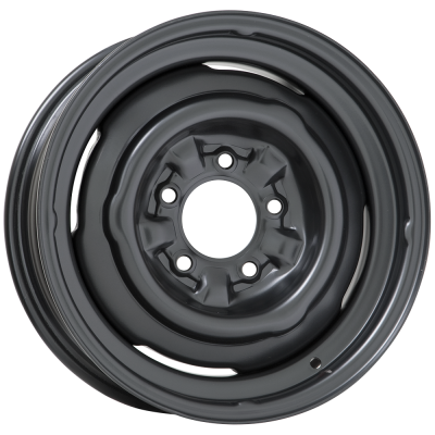 Wheel Vintiques - Wheel Vintiques OE Tri-Five 15x5 5x4.75 2.75" BS Satin Black 67-5534234A