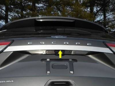 Quality Automotive Accessories - QAA LB60360 1Pc Stainless Steel Rear License Trim for 2020-2025 Ford Escape