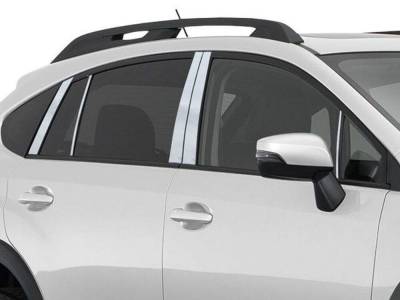 Quality Automotive Accessories - QAA PP13428 10Pc Stainless Steel Pillar Trim for 2012-2016 Subaru Impreza