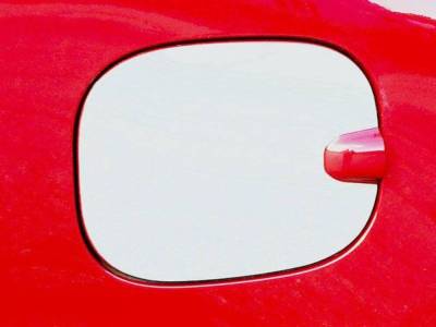 Quality Automotive Accessories - QAA GC59170 1Pc Stainless Gas Cap Door Trim for 2019-2025 Chevrolet Silverado