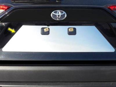 Quality Automotive Accessories - QAA LP19180 1Pc Stainless License Plate Bezel for 2019-2025 Toyota Rav4
