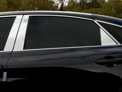 Quality Automotive Accessories - QAA PP19167 8Pc Stainless Steel Pillar Trim for 2019-2020 Toyota Avalon