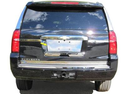 Quality Automotive Accessories - QAA LP55195 1Pc Stainless License Plate Bezel for 2015-2020 Chevrolet Suburban