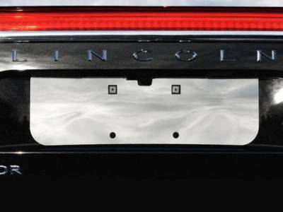 Quality Automotive Accessories - QAA LP55655 1Pc Stainless License Plate Bezel for 2015-2017 Lincoln Navigator