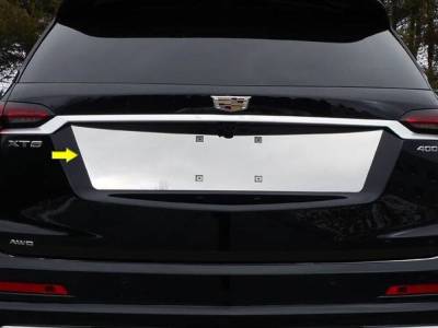 Quality Automotive Accessories - QAA LP60210 1Pc Stainless License Plate Bezel for 2020-2025 Cadillac XT6