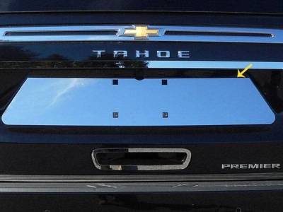 Quality Automotive Accessories - QAA LP61190 1Pc Stainless License Plate Bezel for 2021-2025 Chevrolet Tahoe