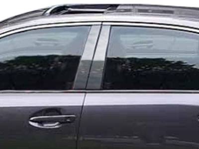 Quality Automotive Accessories - QAA PP13108 4Pc Stainless Steel Pillar Trim for 2013-2020 Lexus GS