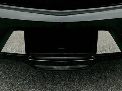 Quality Automotive Accessories - QAA LPS58245 2Pc Stainless License Plate Surround for 18-19 Cadillac XTS