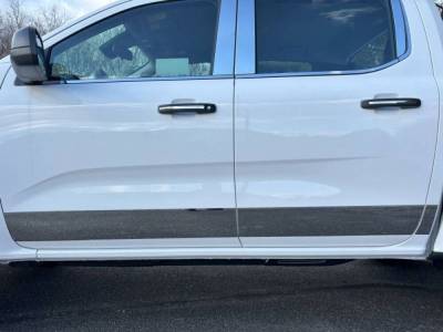Quality Automotive Accessories - QAA TH63327 12Pc Stainless Steel Rocker Panel Trim for Super Duty Ext Cab