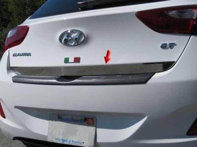 Quality Automotive Accessories - QAA RD13345 1Pc Stainless Steel Rear Deck Accent for 2013-2017 Hyundai Elantra