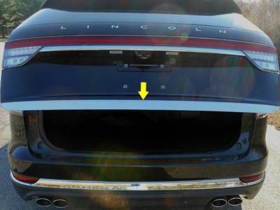 Quality Automotive Accessories - QAA RD60620 1Pc Stainless Steel Rear Deck Accent for 2020-2025 Lincoln Aviator