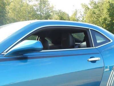 Quality Automotive Accessories - QAA WP24801 4Pc Stainless Steel Window Trim for 2004-2010 Kia Amanti