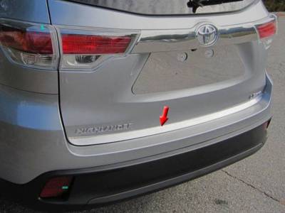 Quality Automotive Accessories - QAA RD14110 1Pc Stainless Steel Rear Deck Trim for 2014-2019 Toyota Highlander